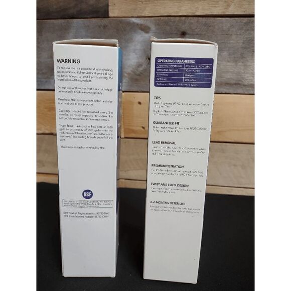 BRAND NEW Set of 2 Finvie Fin-7 Refrigerator Water Filter - Picture 2 of 3